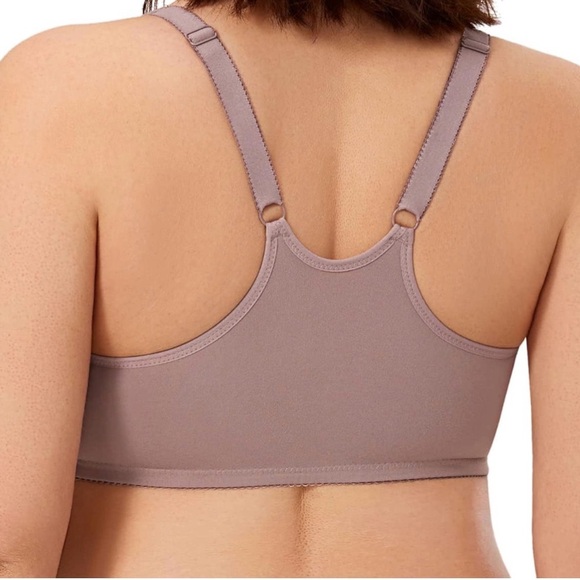Delimira- Women’s Mocha Racerback Underwire Bra Size 40B - Picture 4 of 14